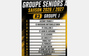 groupe Senior A - saison 2026-2027