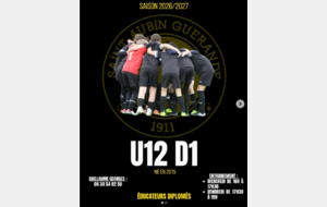 U12 et U14 en D1 pour 2026-2027