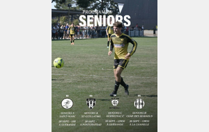 Matchs du weekend  19-20 septembre 2026