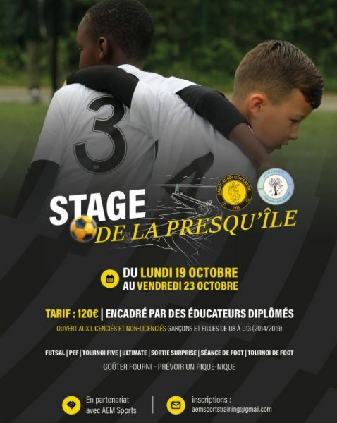 Stage de football de la presqu'ile U6-U13