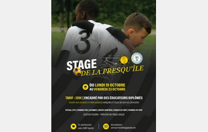 Stage de football de la presqu'ile U6-U13