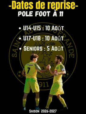 Reprise des entrainements - Pole Foot à 11