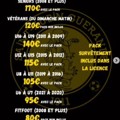Licences 2026-2027