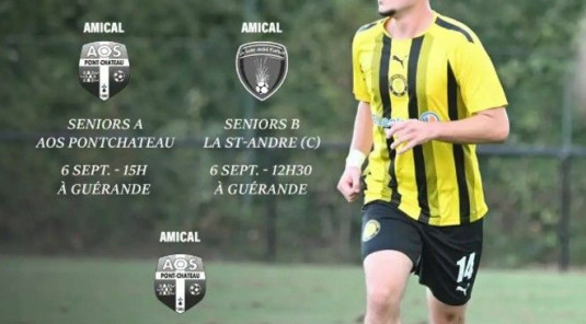 Matchs du weekend 5-6 septembre 2026